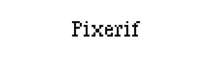 Pixerif  font caratteri gratis