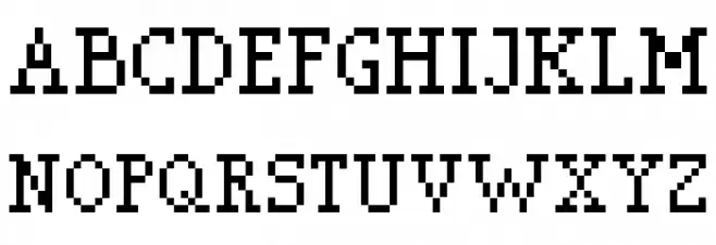 Pixerif Schriftart Groß