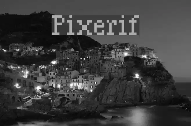 Pixerif Font examples