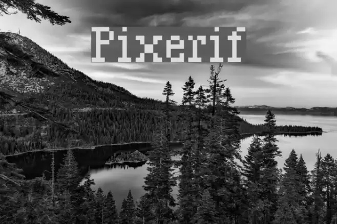 Pixerif Font examples