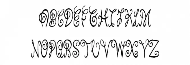 Pixie Moon フォント 大文字