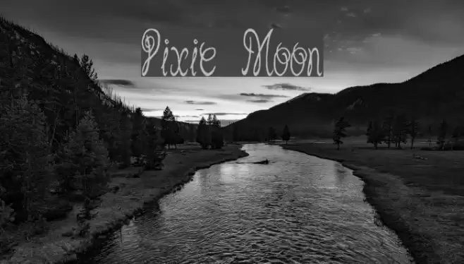 Pixie Moon Font examples