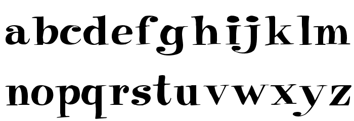Pixie Regular Font LOWERCASE