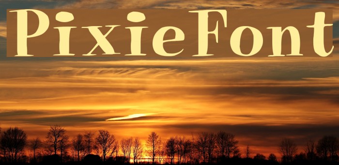 PixieFont Font examples