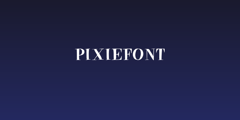 PixieFont Social Header