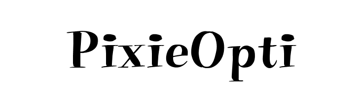 PixieOpti Font