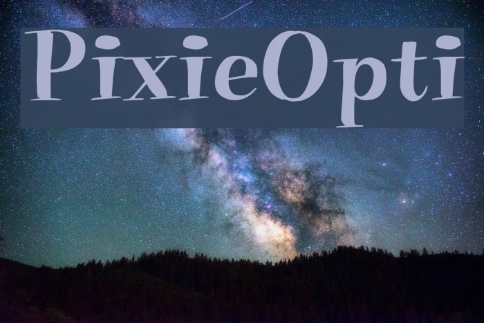 PixieOpti Font examples