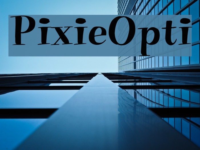 PixieOpti Font examples