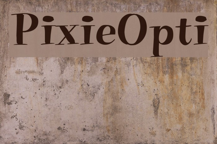 PixieOpti Font examples