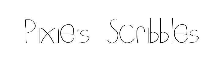 Pixie's Scribbles  Descarca Fonturi Gratis