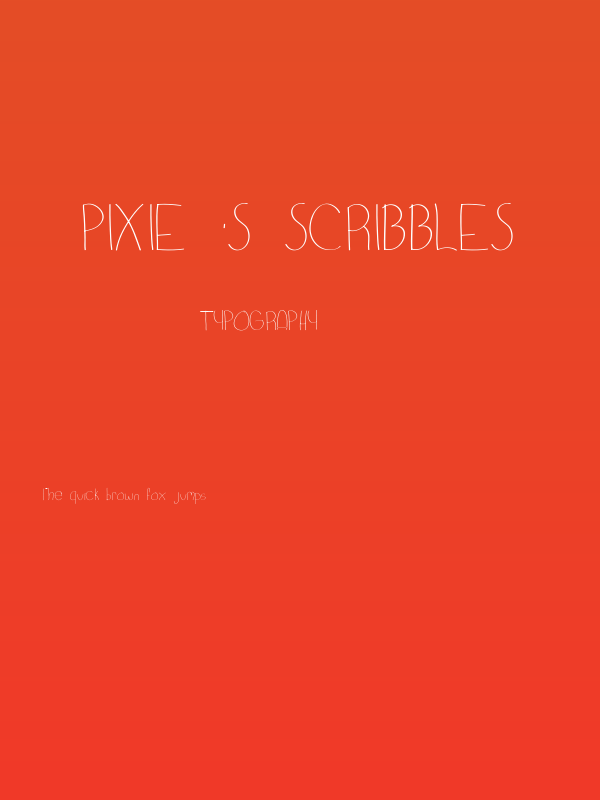 Pixie's Scribbles Poster