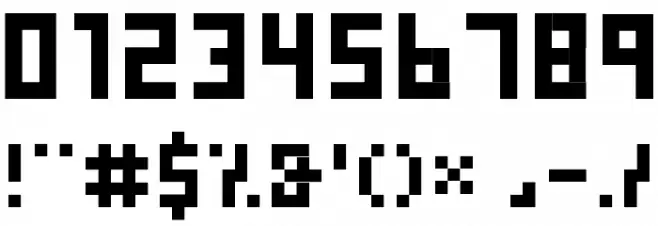 Pixies Font OTHER CHARS