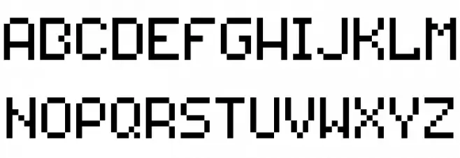 Pixilator Schriftart Groß