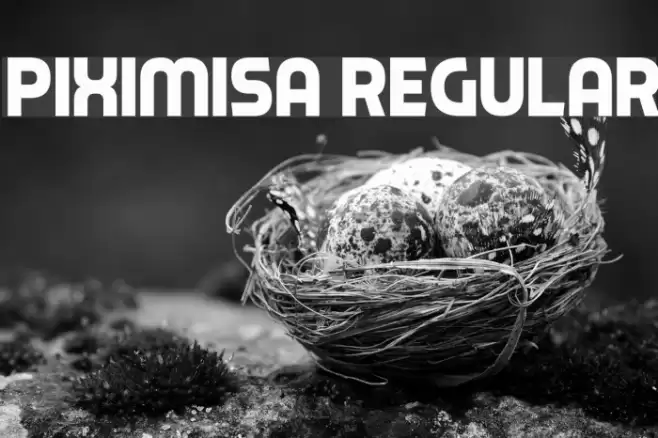 Piximisa Regular Font examples