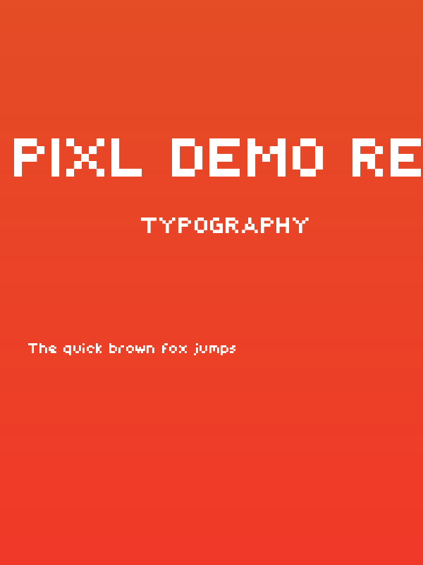 Pixl_Demo-Regular Poster