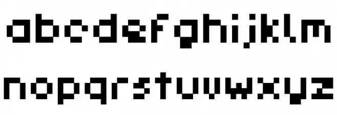 Pixl_Demo-Regular Font Litere mici