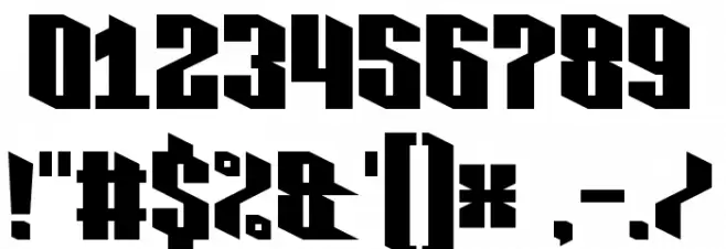 Pixlashed Font OTHER CHARS