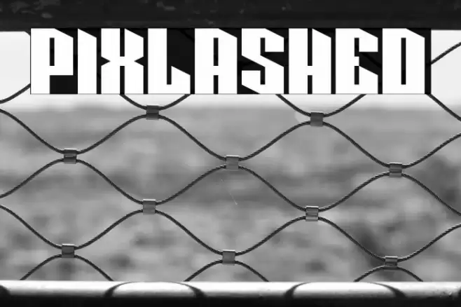 Pixlashed Font examples