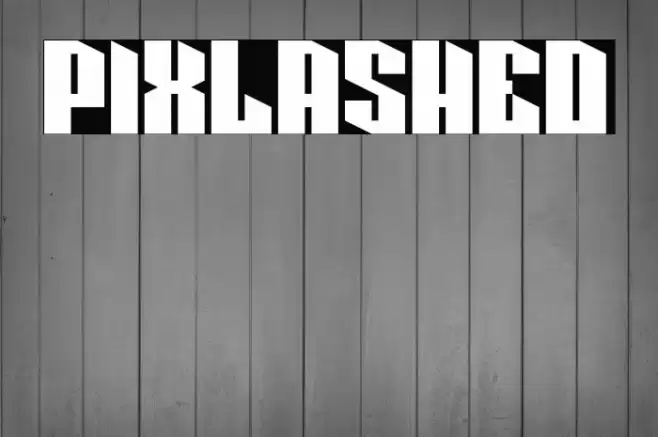 Pixlashed Font examples