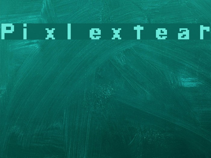 Pixlextear Font examples