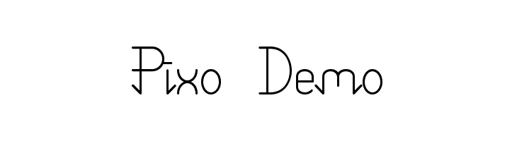 Pixo Demo  Frei Schriftart Herunterladen