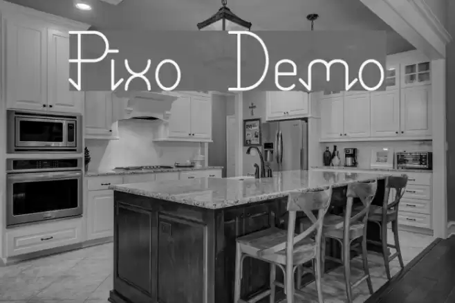 Pixo Demo Font examples