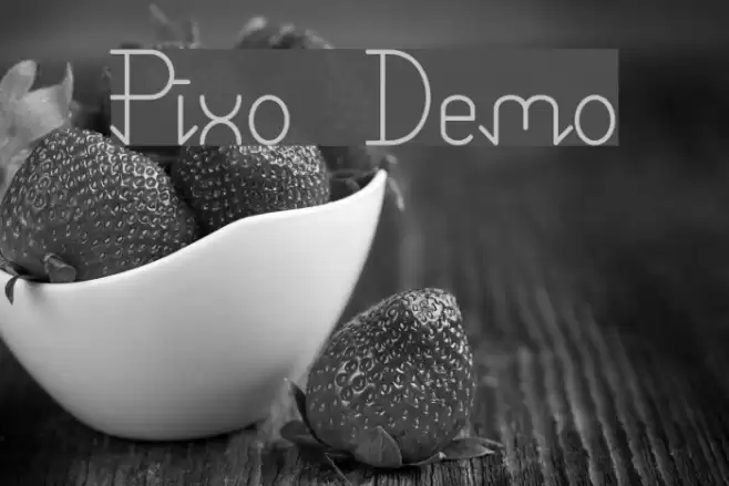 Pixo Demo Font examples
