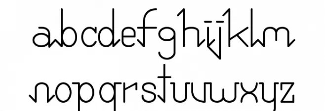 Pixo Demo Schriftart Kleinbuchstaben