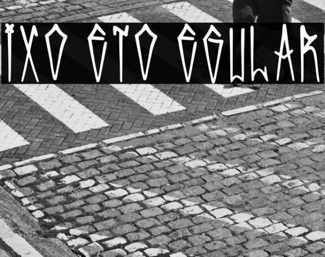 Pixo Reto Regular Font examples