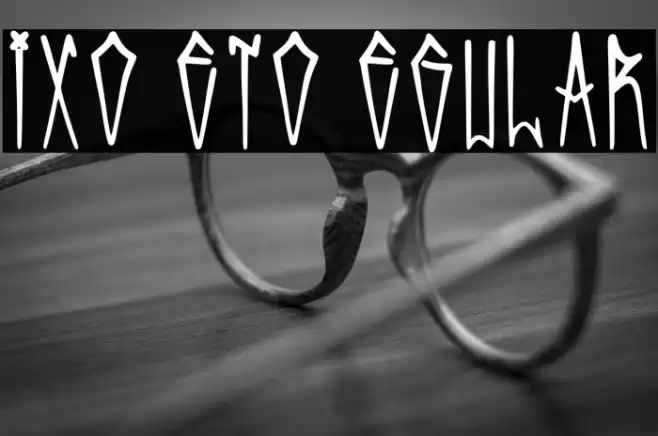 Pixo Reto Regular Font examples