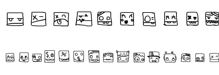 PixopopMonstalove Font OTHER CHARS