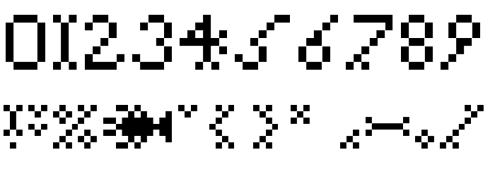 Pixtile Font OTHER CHARS