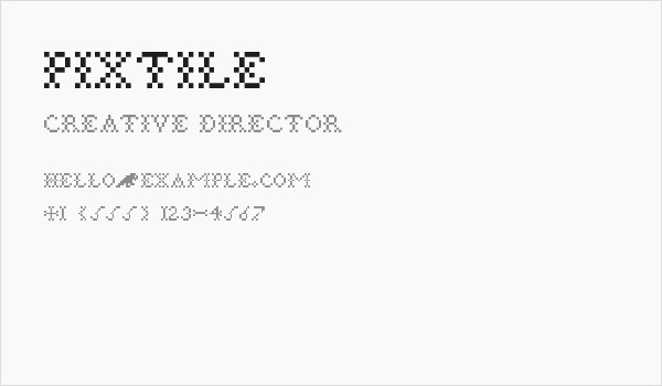 Pixtile Business Card