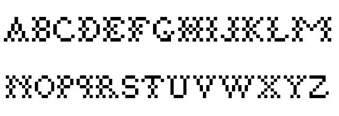 Pixtile Font LOWERCASE