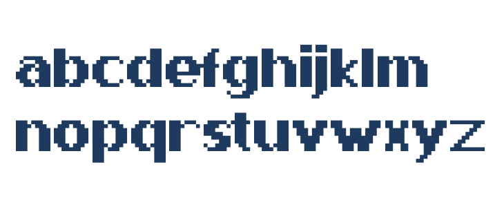 Pixway Lowercase