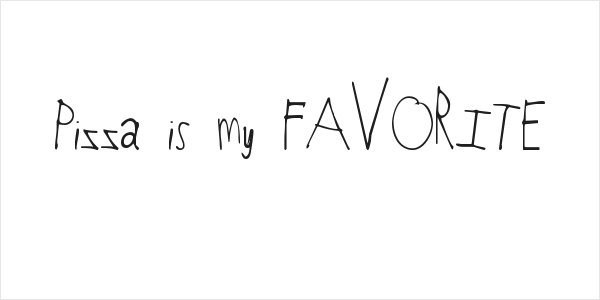 Pizza is my FAVORITE Logo