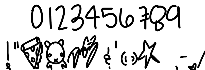 PizzaAndBreadsticks Font OTHER CHARS
