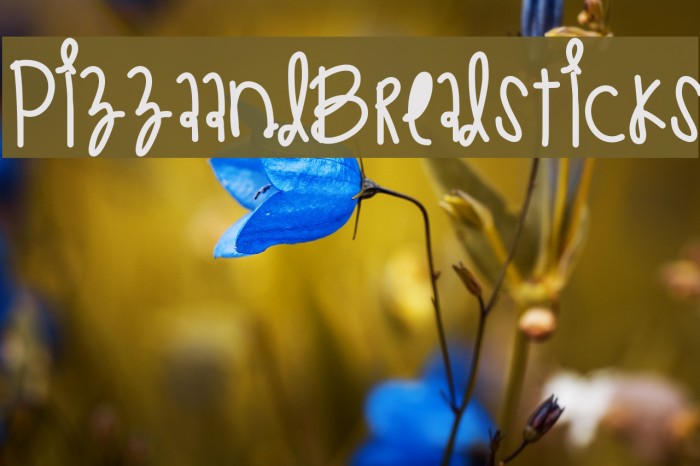 PizzaAndBreadsticks Font examples