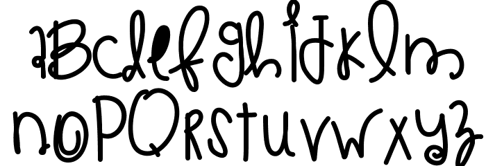 PizzaAndBreadsticks Font LOWERCASE