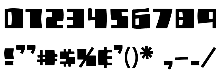 PizzaBot Font OTHER CHARS