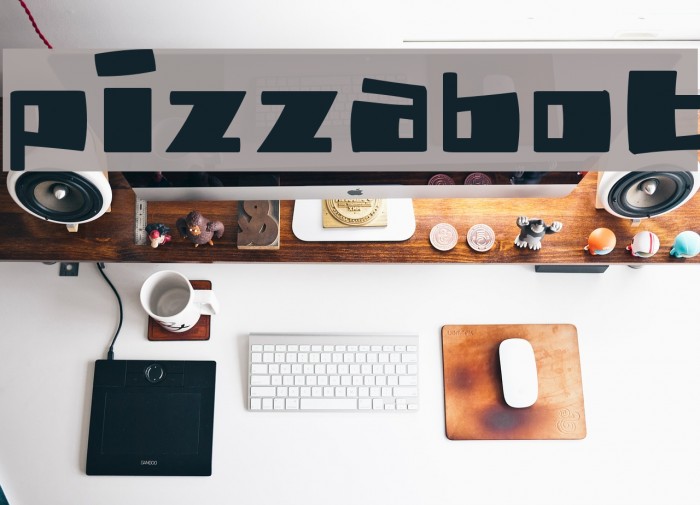 PizzaBot Font examples