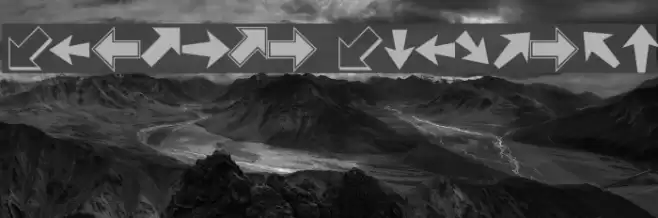 PizzaDude Pointers Font examples