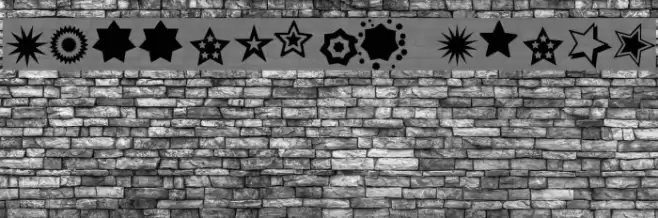 PizzaDude Stars Font examples