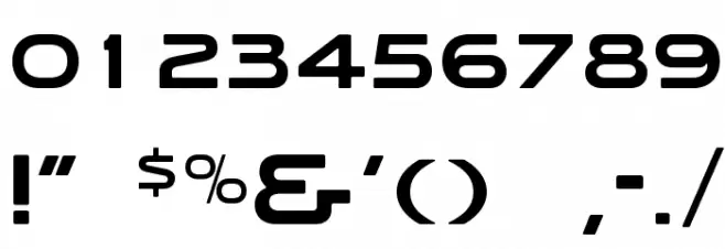 PizzaOpti Font OTHER CHARS