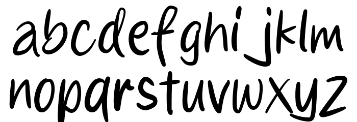 Pizzat Font LOWERCASE