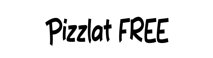 Pizzlat FREE  フリーフォントのダウンロード