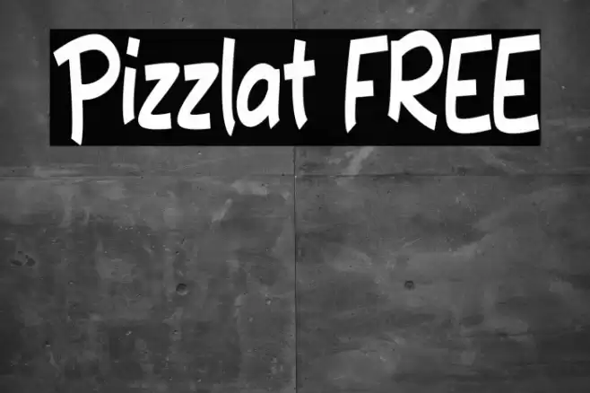 Pizzlat FREE Font examples