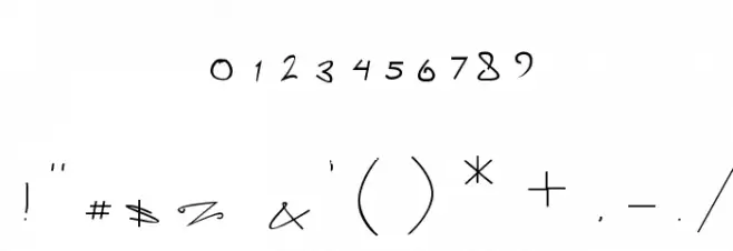 picablo fentier Font OTHER CHARS