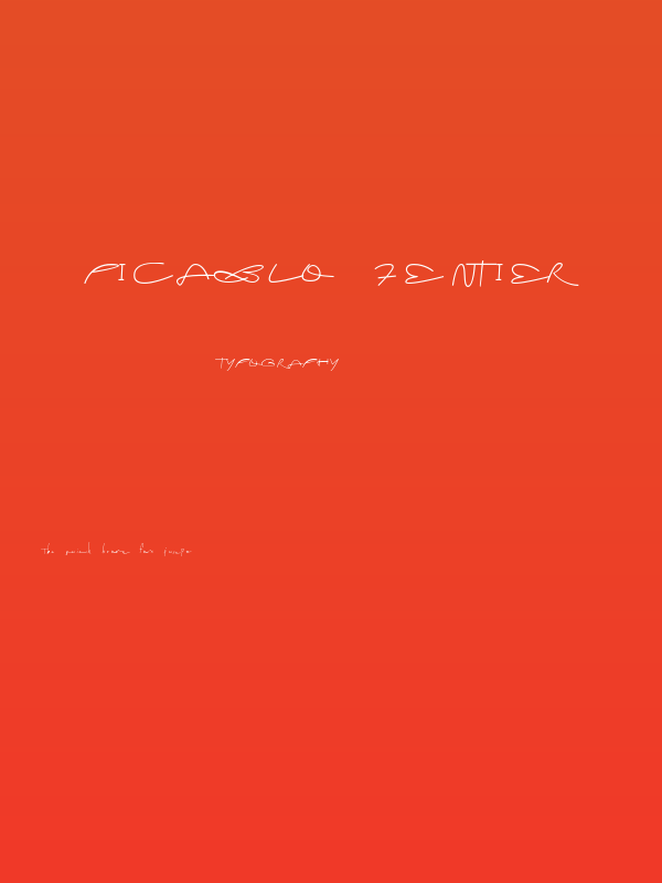 picablo fentier Poster