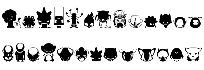pictoserie5 Font LOWERCASE
